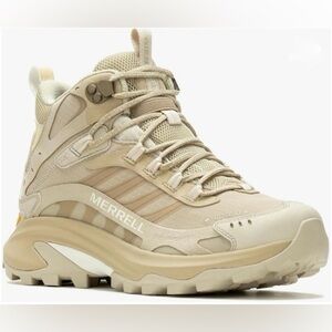 Merrell Moab Speed 2 Mid GTX Women's Beige Athletic Shoes Size 9